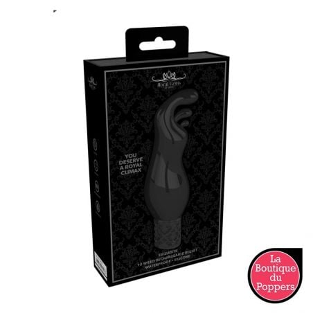 Vibromasseur rechargeable en silicone 12x3.6cm Exquisite