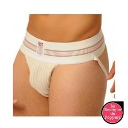 Jockstrap Fist Large Bande Blanc pas cher