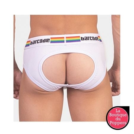 Backless PRIDE Blanc pas cher