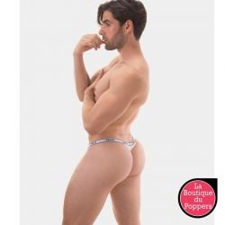 Rib Thong Proud Boy Blanc Barcode