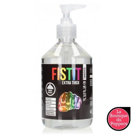 Lubrifiant Eau Fist It Extra Thick Rainbow - Pompe 500ml pas cher