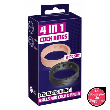 2 Mini anneaux péniens Fit Rings 33mm