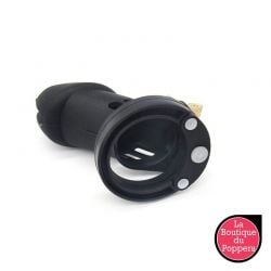 Cage de chasteté Silicone Bran 9 x 3cm Noire