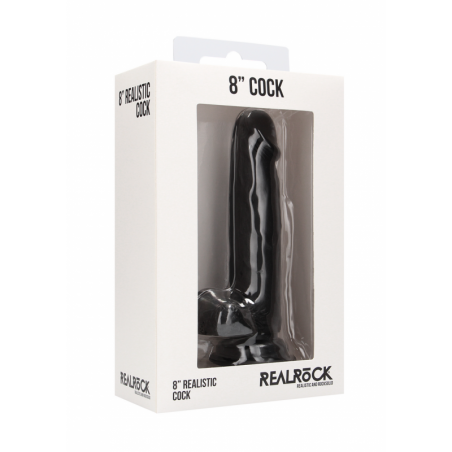 Gode réaliste avec testicules Realrock 20x4cm