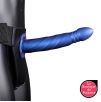 Gode ceinture Twisted Hollow Strap-On Bleu 20x4cm Ouch