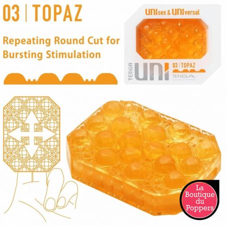 Gaine de masturbation Uni 03 Topaz