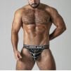 Jockstrap Front Opening Noir-Blanc