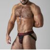 Jockstrap Front Opening Noir-Rouge