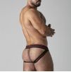 Jockstrap Front Opening Noir-Rouge