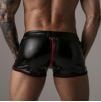 Short 2 Way Zipper Noir-Rouge