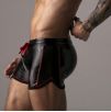 Short 2 Way Zipper Noir-Rouge