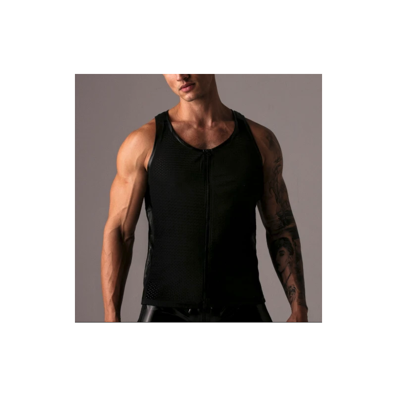 Débardeur ZIPPER VEST Noir