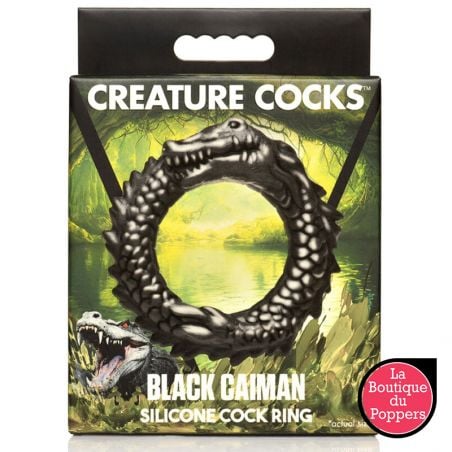 Cockring Black Caiman Noir