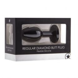 Plug Diamond Regular - 6.5 x 2.8 cm Noir