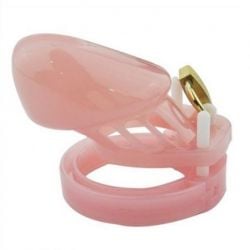 Cage de chasteté Mini Locky 6 x 3.2cm Rose