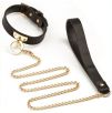 Collier et Laisse Sclave Noirs