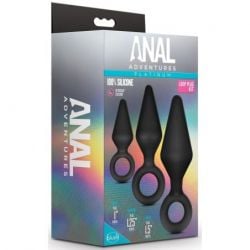 Lot de 3 Plugs Anal Adventures Loop plug