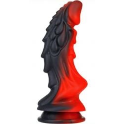 Gode Dragon Zomay 18 x 6cm Noir-Rouge pas cher