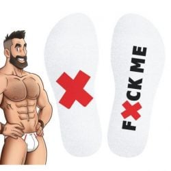 Chaussettes blanches Fuck Me SneakXX