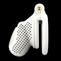 Cage de chasteté Timea 7.5 x 3cm Blanc pas cher