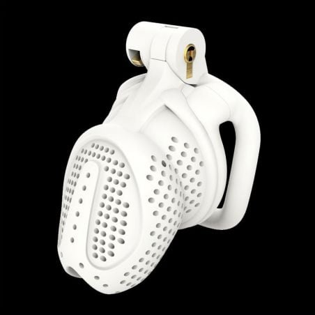 Cage de chasteté Timea 7.5 x 3cm Blanc