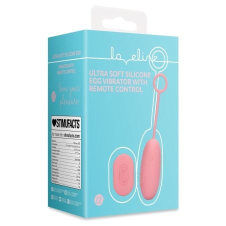 Oeuf vibrant sans fil Egg Soft Vibrator 8 x 3.3 cm Rose