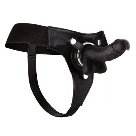 Gode Ceinture Strap-on - 13 x 3.6 cm NOIR pas cher