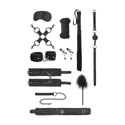 Kit Bondage Intermédiaire 10 Pièces Noir pas cher