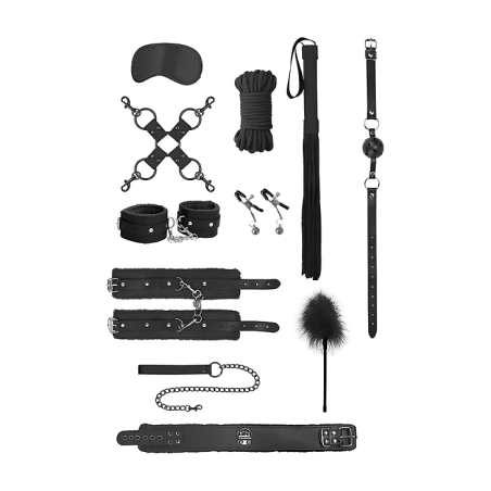 Kit Bondage Intermédiaire 10 Pièces Noir pas cher