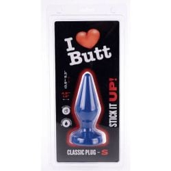 Plug Classic S I Love Butt 11 x 4.3 cm Bleu