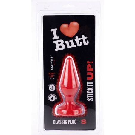 Plug Classic S I Love Butt 11 x 4.3 cm Rouge