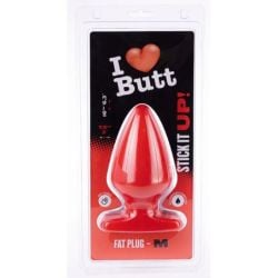 Plug Fat M I Love Butt 14 x 7.5 cm Rouge