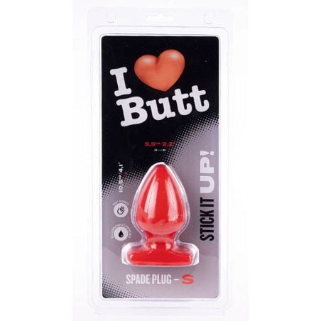 Plug Spade S I Love Butt 9 x 5.3 cm Rouge