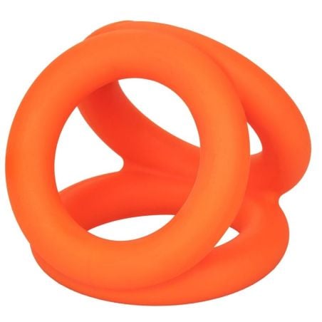 Ballstretcher en silicone Alpha Tri-Ring 38 mm Orange pas cher