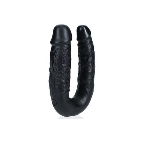 Double Gode U Shape 12 x 3cm Noir pas cher