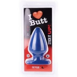 Plug Fat L I Love Butt 15.5 x 9 cm Bleu