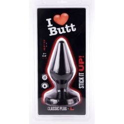 Plug Classic L I Love Butt 15 x 6.8 cm Noir