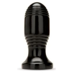 Plug Ribbed Plug 10.5 x 5 cm Noir pas cher