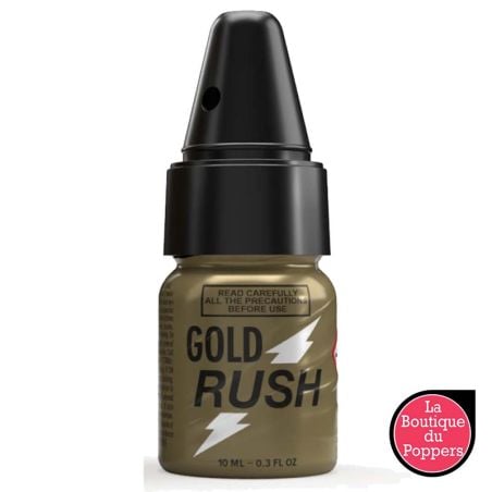 Poppers Gold Rush 10ml + Bouchon Inhalateur pas cher