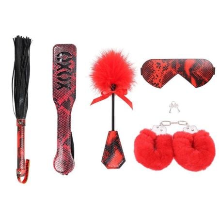 Kit SM Camelia 5 Pièces Rouge et Noir pas cher