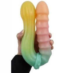 Double Gode Rainbowy 19 x 4.5cm pas cher