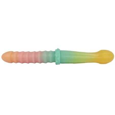 Double Gode Rainbowy 19 x 4.5cm