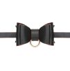 Collier Laisse Bowtie Noir et Rouge