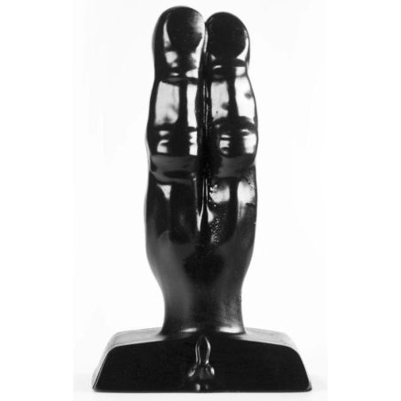 Plug Zizi Double Finger Fuck 10 x 4 cm Noir pas cher