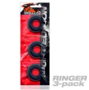 Pack de 3 Cockrings Do-Nut 1 20 mm Noirs