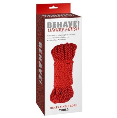 Corde de bondage Reatrain Me Rope 10M Rouge