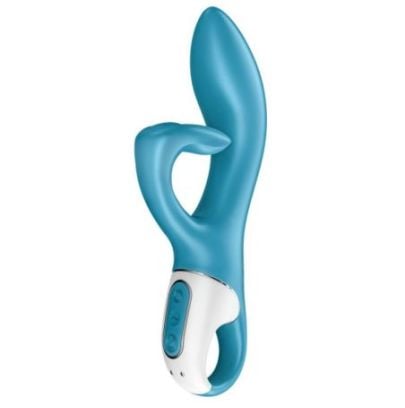 Vibro Rabbit EMBRACE ME Satisfyer 20cm Bleu pas cher