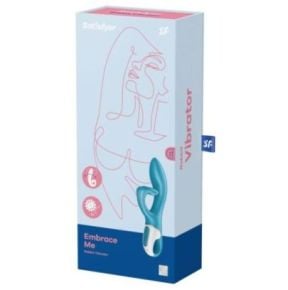 Vibro Rabbit EMBRACE ME Satisfyer 20cm Bleu