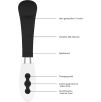 Vibromasseur Aceso Rechargeable Noir 11.6x3.8cm