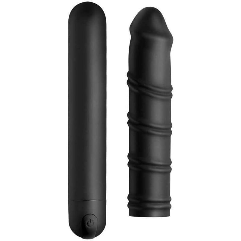 Gode en silicone XL avec vibreur 20x4cm